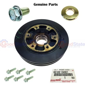 Genuine LandCruiser 80 Series 1HD T 1HZ Crank Harmonic Balancer Pulley Kit - Picture 1 of 8