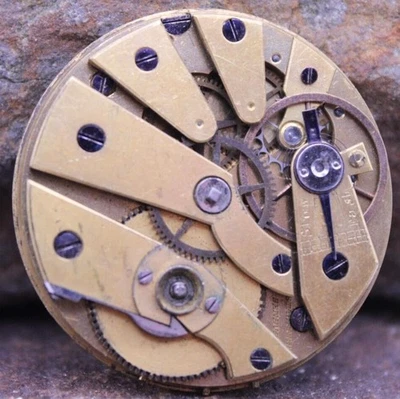SWISS KEYWIND POCKET WATCH MOVEMENT STAUFFER GENEVE 40.2mm FOR REPAIR (A4) - Image 1 of 3