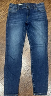 Kut From The Kloth Jeans Womens SZ 6 S Toothpick Skinny Blue Stretch Denim - Image 1 of 4