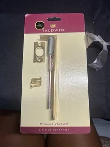 Baldwin Premium 6" Flush Bolt for French Doors 100% Solid Brass NEW SEALED - Picture 1 of 1
