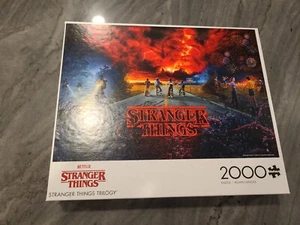 Netflix Stranger Things Trilogy 2000 PC Puzzle Brand New Buffalo Games - Picture 1 of 5
