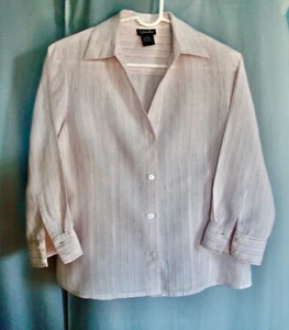 Rafaella 100% Leinen 3/4 Arm Bluse - Bild 1 von 5