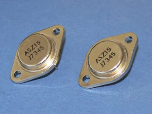 ASZ15 Power Amplifier Transistor Germanium Pnp 60V 8A 30W Iron With 2 Pieces - Picture 1 of 2