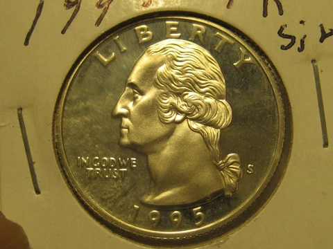 1995-S PROOF 90% Silver Washington Head Quarter Cover