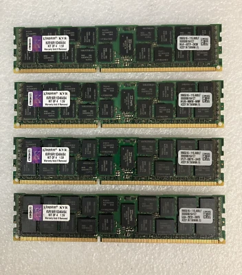 (4x 16GB) Kingston 2Rx4 PC3-12800 DDR3-1600 KVR16R11D4K4/64 ECC Server RAM ~ - Image 1 of 4