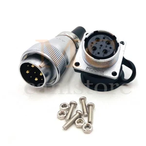 WS24 9Pin Waterproof Electrical Wire Connector,Aviation Plug Socket Connector - Picture 1 of 6