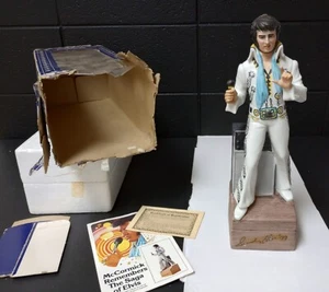 First Edition Elvis Presley '77 Commemorative Porcelain Decanter by McCormick - Picture 1 of 22