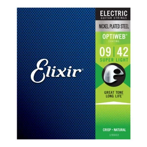 Elixir 19002 NPS Electric Guitar Strings with Optiweb. Super Light 9-42 - Picture 1 of 2