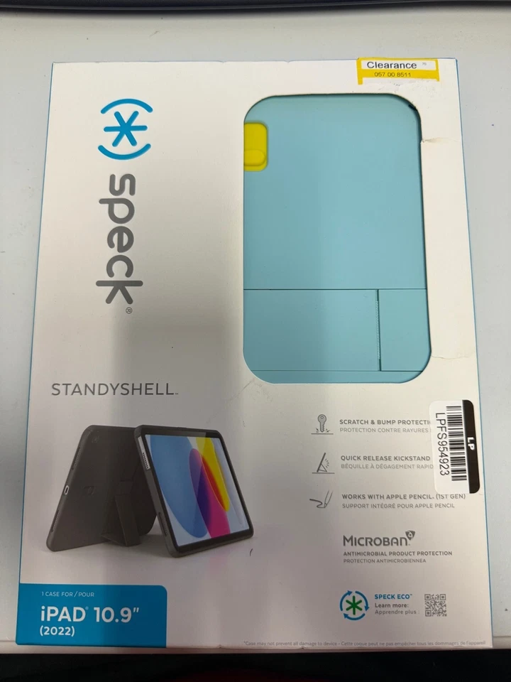 Speck StandyShell Case for iPad 10.9” (2022) - Protective Kickstand Case - Image 1 of 1