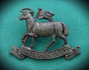 Charterhouse School, Surrey, OTC ~ 100% GENUINE British Military Army Cap Badge. - Picture 1 of 9