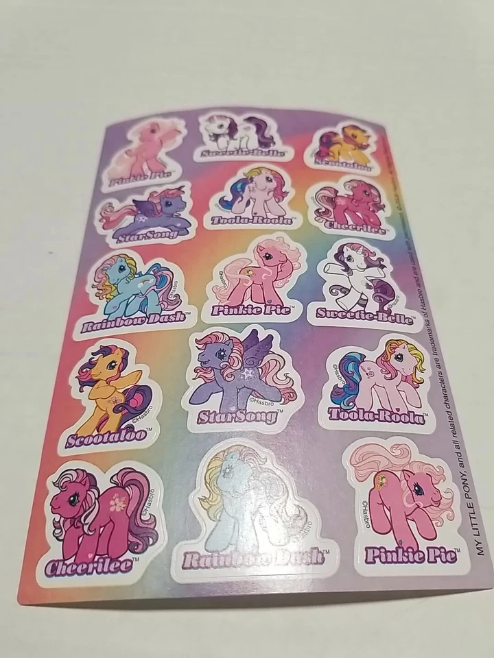 AMERICAN GREETINGS Vintage 20 Sheets My Little Pony Stickers Sticker Sheets Characters