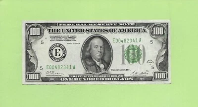 1928A $100  E 0048 2341 A .... 1928 A $100  E-A     NICE NOTE            FRN - Image 1 of 2