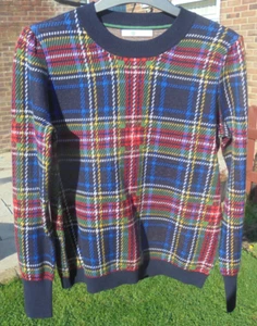 BODEN multi-check jumper size small==size 8--10 --mi - Picture 1 of 4