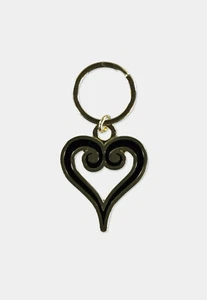 LOGOTIPO OFICIAL DE DISNEY KINGDOM HEARTS LLAVERO DE METAL DORADO - Imagen 1 de 2