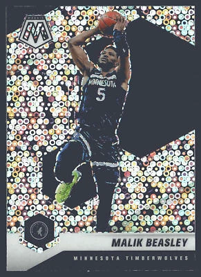 2020-21 Panini Mosaic #162 Malik Beasley Mosaic Fast Break Silver - Image 1 of 2