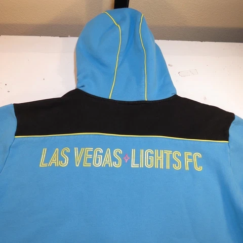 BLK LAS VEGAS LIGHTS FOOTBALL CLUB FC FULL ZIP HOODIE HOODED SWEATSHIRT Mens XL Cover