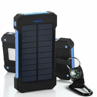 Portable Solar Charger and 10,000mAh Power Bank - Image 1 of 2