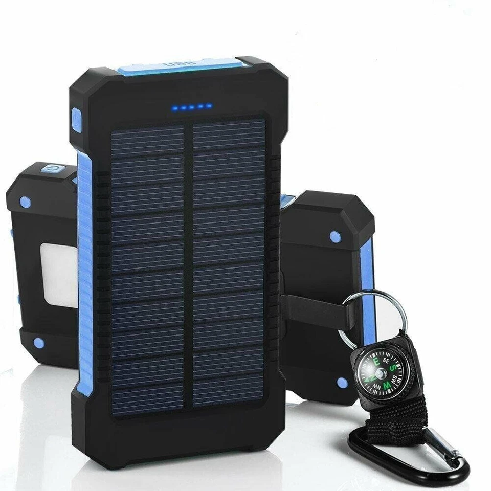 Portable Solar Charger and 10,000mAh Power Bank - Image 1 of 2