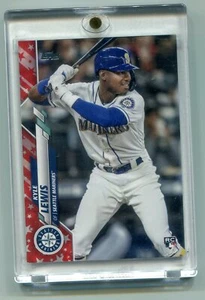 2020 Topps Series 1 Kyle Lewis Rookie RC Independence Day Parallel #47/76!!! - Picture 1 of 2