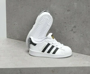 Adidas Originals Toddlers' Superstar Shoes White/Black FU7717 h - Picture 1 of 1