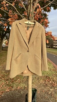 Chaqueta Para Mujer Lauren Ralph Lauren Multicolor Espiga 12 Lana Clásica Invierno Foto 1 de 4