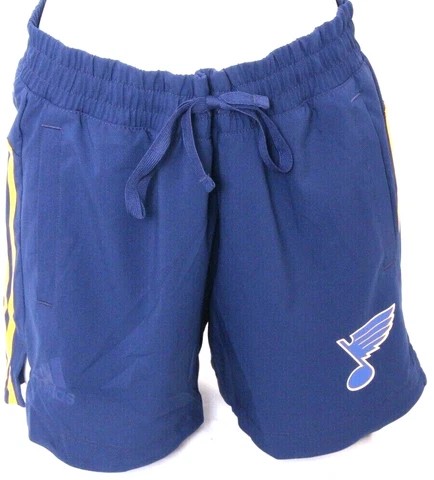 NEW Saint St. Louis Blues Adidas Athletic Blue Shorts Training Shorts Women's S Cover