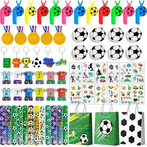Soccer Favors,96pcs Soccer Party Favors for Kids Including Soccer Slap Bracelets - Picture 1 of 11