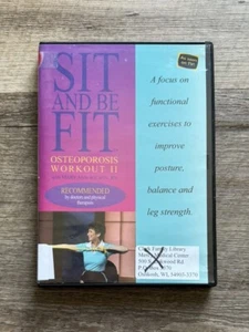 Sit and Be Fit: Osteoporosis Workout II - DVD w/Mary Ann Wilson Instruction Rare - Picture 1 of 3