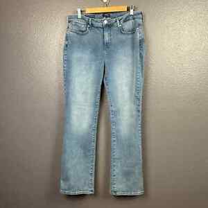 NYDJ Women's Blue Barbara Bootcut Light Wash Stretch Denim Jeans 12