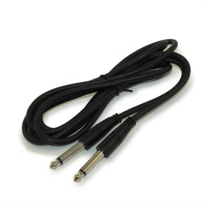 Cable de guitarra MONO (TS) de 3 pies 1/4 pulgadas macho a macho 28 AWG niquelado - Imagen 1 de 3