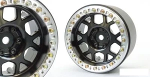 SSD 2.2" Boxer Beadlock Wheels (Black) SSD00561 for Axial Ryft Losi Baja Rey - Picture 1 of 4