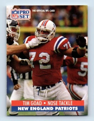 1991 Pro Set Tim Goad New England Patriots #580 - Image 1 of 2