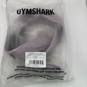 Gymshark Weight Lifting Straps Silicone Grip Training One Size Purple Workout - Picture 1 of 2