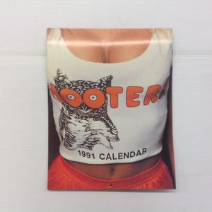 Vintage 1991 Hooters Restaurant Wall Calendar Pin Up Swimsuit Novelty Humor - Picture 1 of 17