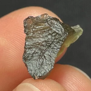Natural Moldavite from Czech Republic 1.58g Green Tektite, Meteorite Impact - Picture 1 of 6