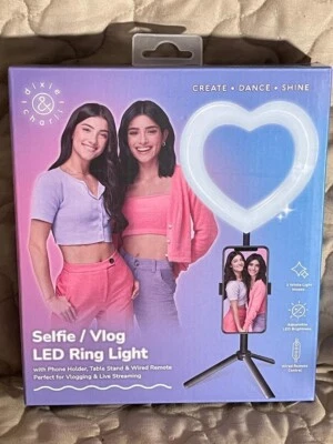 Charli D'Amelio Selfie/Vlog Ring Light, Phone Holder ,Table Stand, tiktok, Dixie - Image 1 of 2