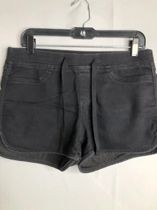 No Boundaries Women's Mid Rise Black Shorts Size L LARGE (11-13) EUC FADED - Picture 1 of 17