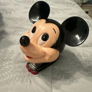 Vintage Walt Disney Desktop Stapler Mickey Mouse Hard Plastic Official 1970's - Picture 1 of 6