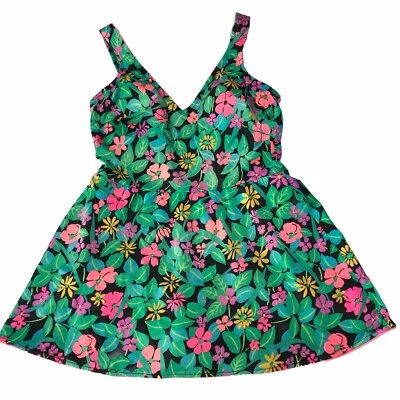 Traje de baño vintage Gabar para mujer 12 florales de una pieza traje de baño playa tropical EE. UU. Foto 1 de 4