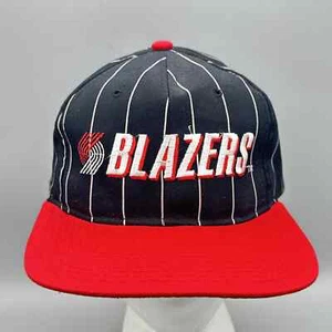 Portland Trail Blazers Two Tone Starter "The Classic" Pinstripe Snapback Hat NBA - Picture 1 of 8