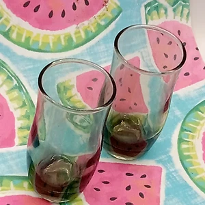 LIBBEY Tulip JUICE Smoky Grey Glasses 4 in 4 OZ Set of 2 - Picture 1 of 4