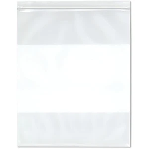 Plymor 5" x 7", 6 Mil Industrial Duty White-Block Zipper Reclosable Plastic Bags - Picture 1 of 3