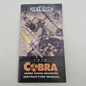 Twin Cobra Desert Attack Helicopter - Manual Only - Sega Genesis (No Game) - Picture 1 of 12