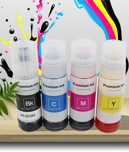 70ml 002/004 Ink for Epson L3158/L3161/L3163/L3166/L3167/ L3168/L3169 Printer - Zdjęcie 1 z 11