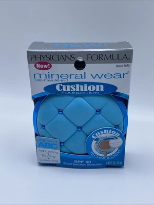 PHYSICIANS FORMULA Mineral Wear Cushion Foundation #6680-Medium-HTF-RARE - Image 1 of 4