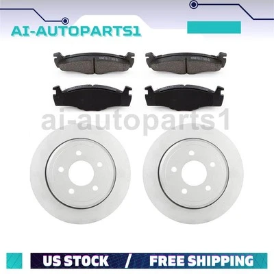 For Volkswagen Golf 1985 - 1990 1991 1992 Front Brake Rotors + Brake Pads Kit - Image 1 of 4