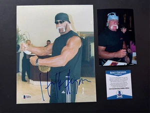 Hulk Hogan Selten! Candid Autogramm signed WWE Legende 8x10 Foto BAS Beckett coa - Bild 1 von 1