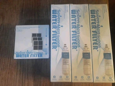 3 LG LT7000P Seven Men Sa008 Fridge Replacement Water Filter & LT120F Air Filter - Image 1 of 4