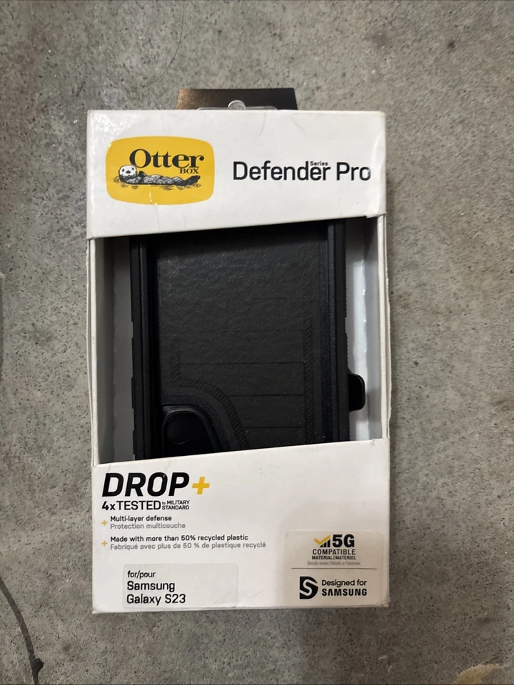 OtterBox Defender Pro Series Case and Holster For Samsung Galaxy S23 - Black - Image 1 of 1