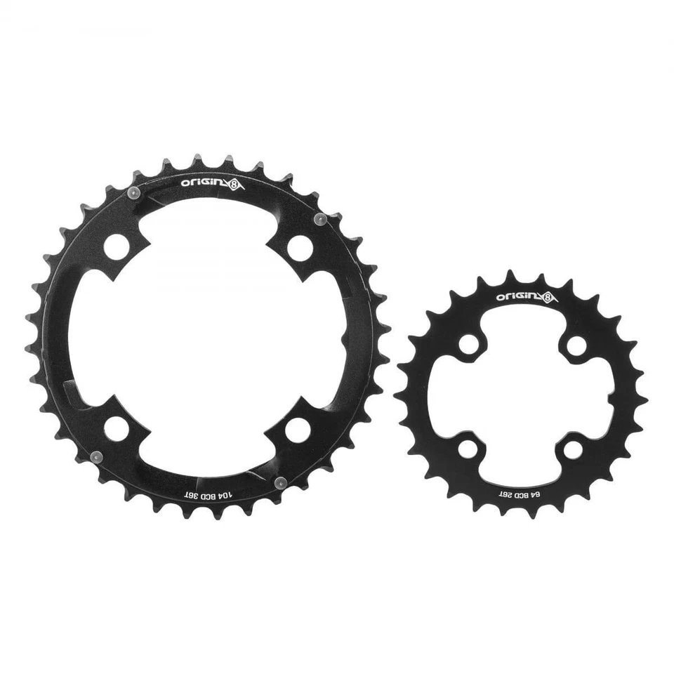 Origin8 Thruster 64/104mm BCD Chainring Set, 26/36T AL2014 - Image 1 of 1